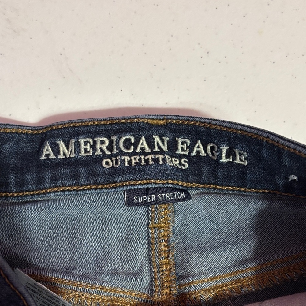 American Eagle Outfitters Dark Blue Jean Shorts - Picture 5 of 6